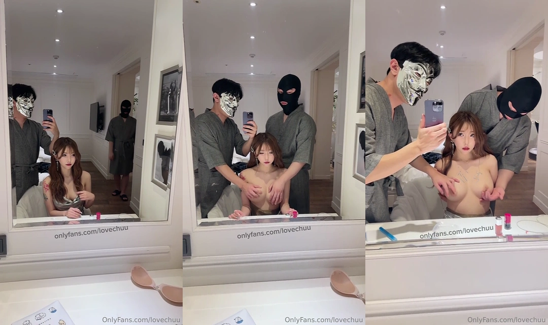 양쪽 젖탱이 잡힌 걸레 낙인 츄츄 온리팬스