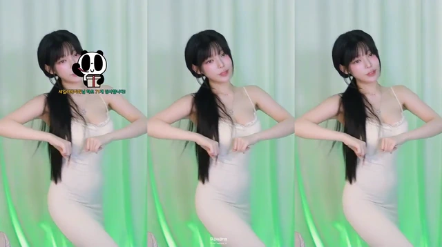 몸매가 잘 드러나는 긴 드레스 입고 판다티비 유디 리액션 하이라이트
