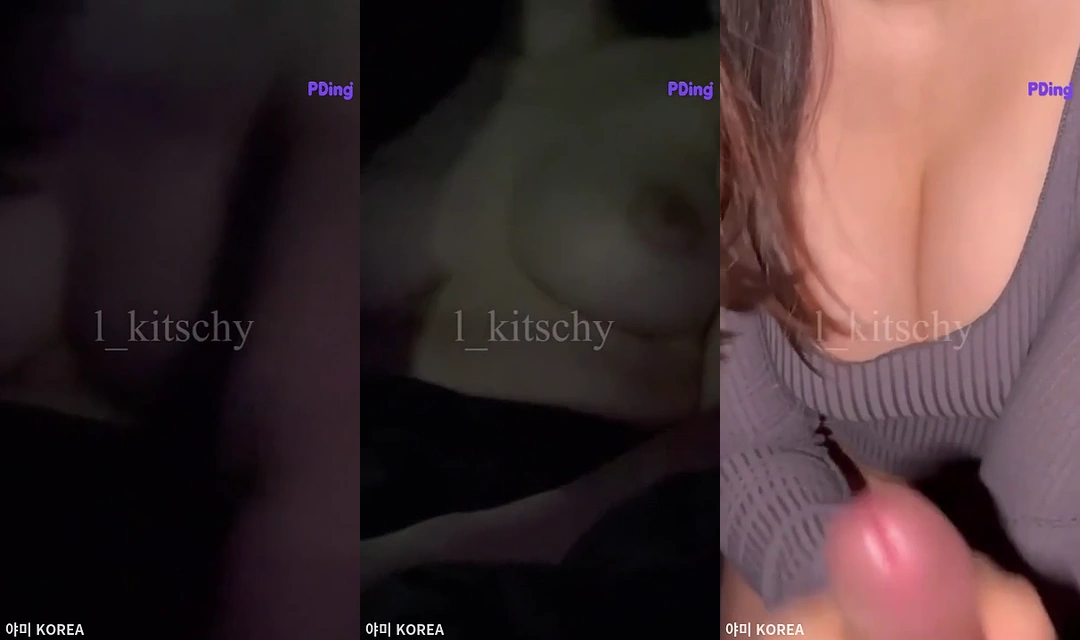 옷벗고 드라이브 끝나고 차안에서 열심히 빠는 키치