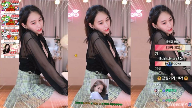 가슴골 보여주며 오토바이 흔드는 미래