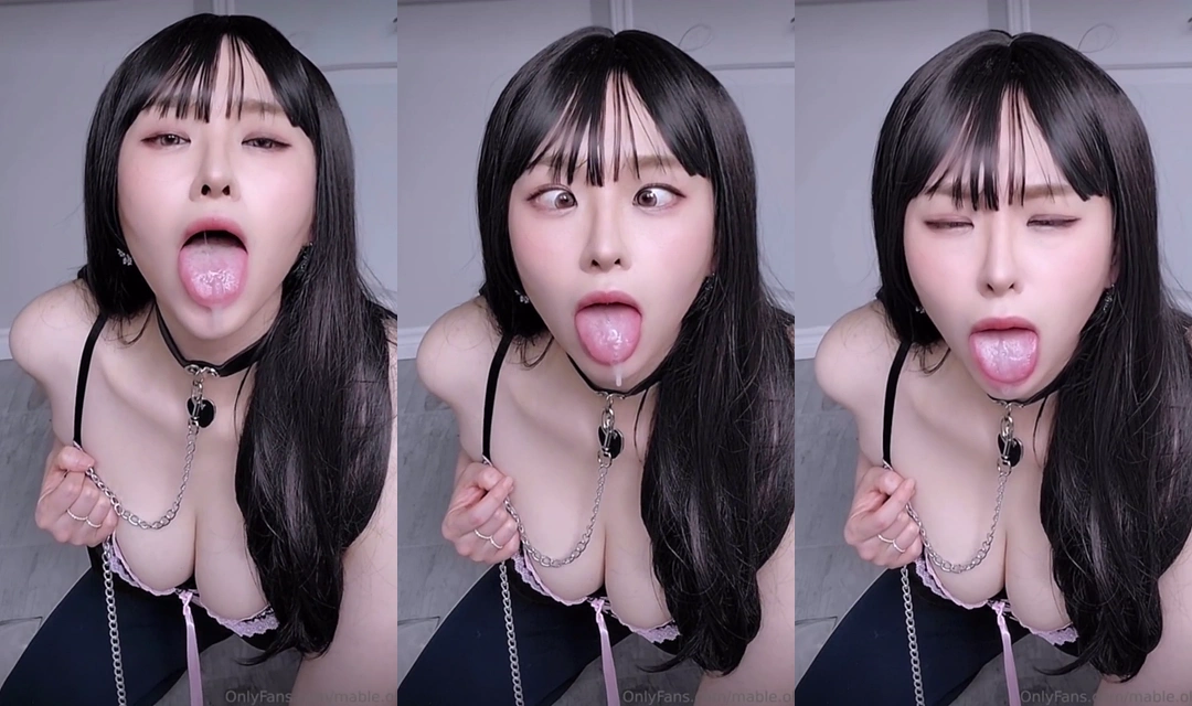 개목줄 찬 메이플오 아헤가오