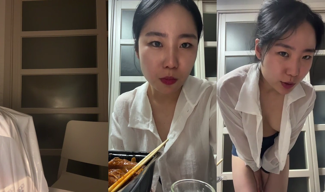 옆집누나 같은 징나의 술먹방+자위 후원방송-2