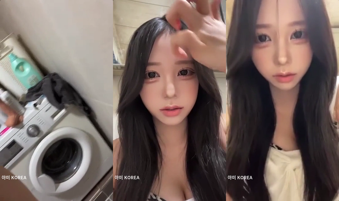 공중화장실에서 오줌싸는걸 생방으로 보여주는 김소은