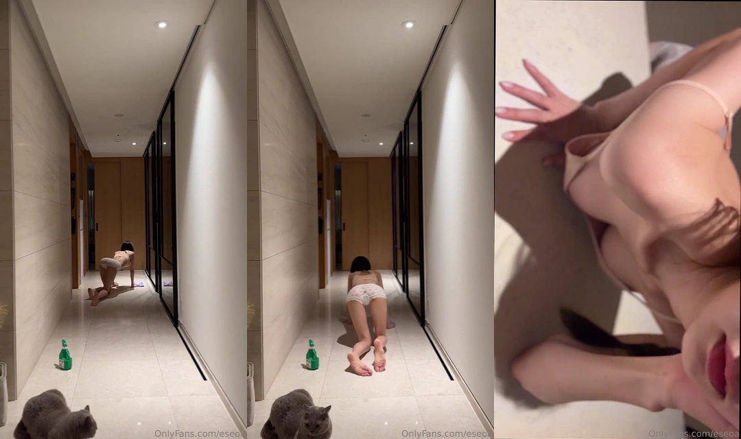 온리팬스 서아 집안 청소 중 드러나는 섹시한 몸매