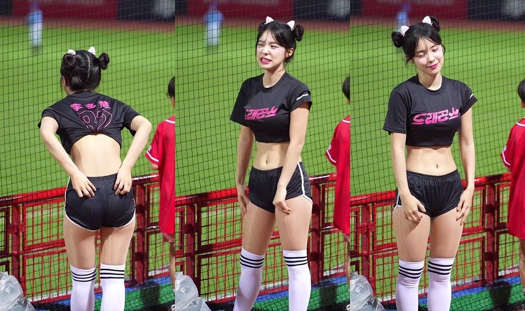 치어리더 이다혜 뿌까머리 돌핀팬츠